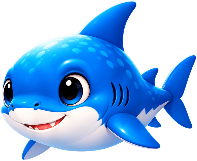 Sharkdoku’s friendly blue shark
